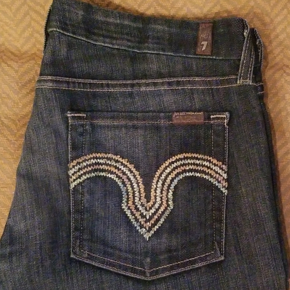 7 For All Mankind Bling Kale Jeans